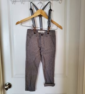 L.O.G.G. pants with‎ suspenders. Toddler size 4-5T